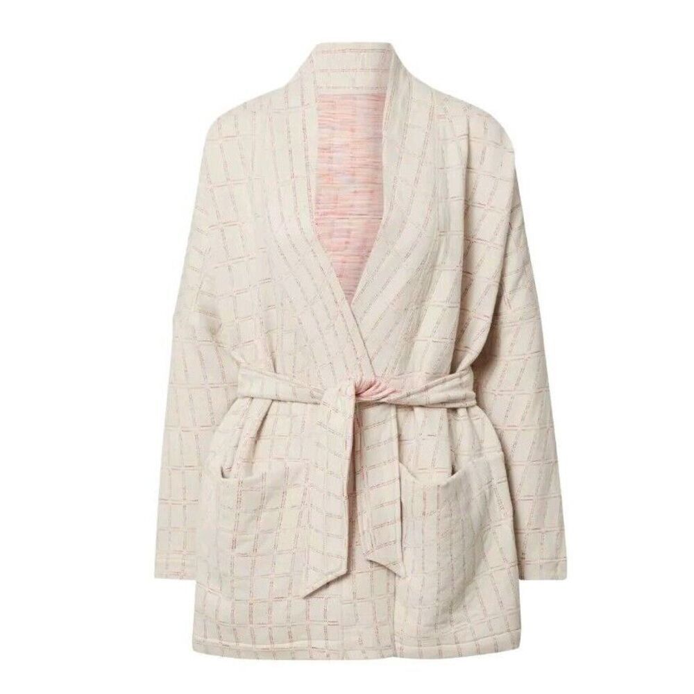 NIKE Womens Yoga Jacquard Reversible Cardigan Robe‎ Size 1X Oversized NWT
